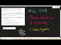 LeetCode 1749 Maximum Absolute Sum of Any Subarray Kadane Algorithm