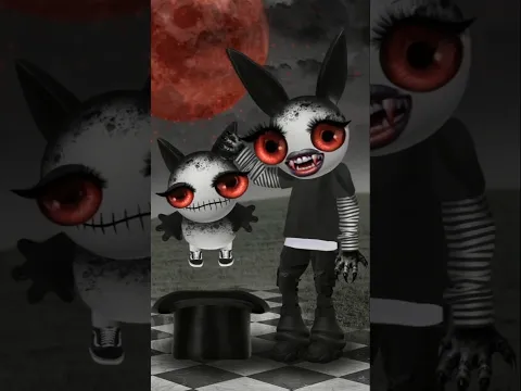Rabbits in your hat🩸🐰 #artanimation #aianimation #brainrot #wired #vampire