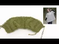 How to knit cables and English rib in DROPS 181-18