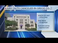 Gregg County District Court jury duty cancelled this week