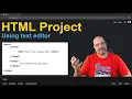 HTML Webpage using text editor HTML Basics