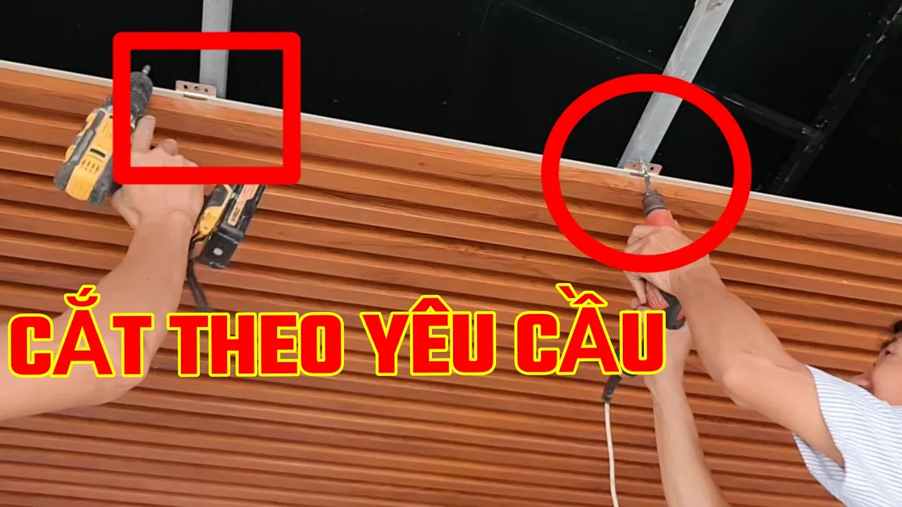 TẤM NHỰA ỐP TRẦN NHÀ | CẮT THEO YÊU CẦU | thi công trần nhựa