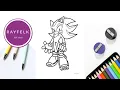 Sonic Shadow Coloring Page Free Sonic coloring Pages Rayfelk Arts and Printables
