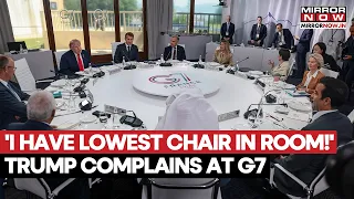 Trump Big Complain At G7 Summit Says I Have Lowest Chair In Room Carney Then Does This