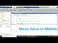 how to find mean in matlab finding the value of mean in matlab get mean value in matlab