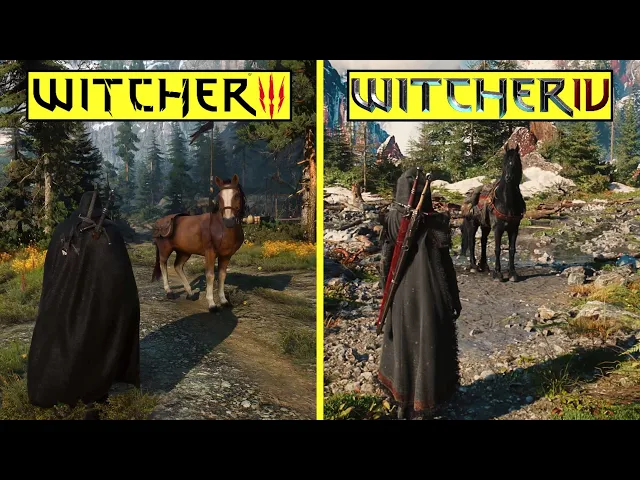The Witcher 4 PS5 UE5.6 Tech Demo vs Witcher 3 PC Early Graphics Comparison | UE5 vs RED Engine
