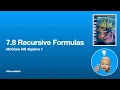 McGraw Hill Algebra 1 - 7 8 Recursive Formulas