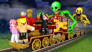 Sobreviví al TREN EMBRUJADO en MINECRAFT...