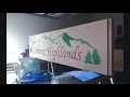 Fiberglass signs process of making and installation