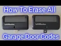 How To Erase All Remote Codes From LiftMaster Garage Door