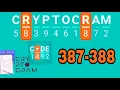 CRYPTOGRAM Word Logic Puzzles level 387 388