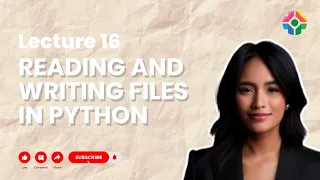 Lecture 16 Reading and Writing Files in Python