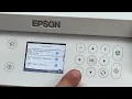 Epson SureColor F170 Control Panel Overview Printer Settings