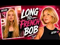 Long Blonde Hair to Chic French Bob