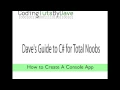 How to Create a Console App