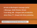 Burlington massage parlor under investigation for potential crimes