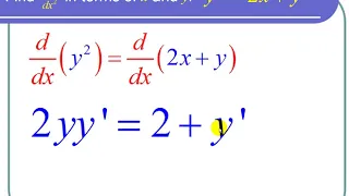Finding the Second Derivative Using Implicit Differentiation