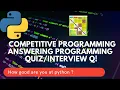 Solving programming questions competitive python programming coding question for interview
