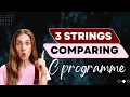 how to compare 3 strings in c programming