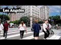Walking Tour of Financial District in Downtown Los Angeles - California