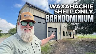 Barndominium Shell Only Tour 2 000 sq ft Living Quarters Texas Best Construction