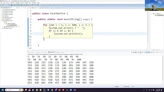 Java Programming 1 - Chapter 6 Exercises Loops