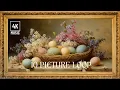 Vintage Easter frame tv art 2 Hours Easter egg Background with music 4K