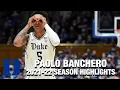 Paolo Banchero Regular Season Highlights Duke Forward