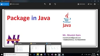 Java Tutorial For Beginners how to create a package in java manish nain