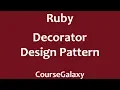 Decorator Design Pattern In Ruby