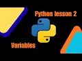 lesson 2 - variables