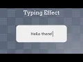 How to Add a Typing Effect in Roblox Studio