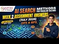 NPTEL AI Search Methods For Problem Solving Week 2 Assignment Answers July 2026 DFS BFS