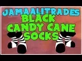 I GOT BLACK CANDY CANE SOCKS ON ANIMAL JAM