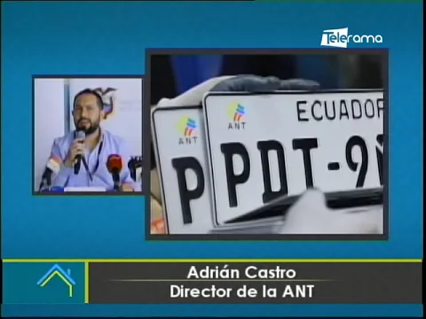 ANT inició entrega de placas para vehículos en Quito