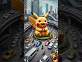 Download Lagu 🤩Evolution of Pikachu: A big Pikachu in the center of a busy city 😻 #evolution #funny #santaclaus