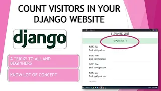 Blog visitor tracking system with Django Python PYTHON DJANGO ZAZ PROGRAMMING