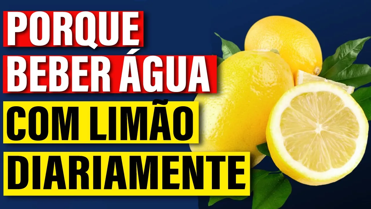 VEJA a verdadeira razão para beber água com limão