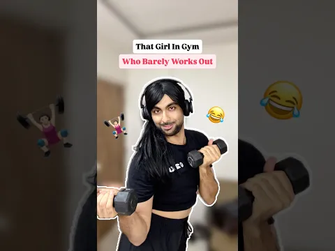 Gym Mein Didi Ne Uthaya 150KG KA DUMBELL!🏋🏻‍♀️😱😂#workout #fitness #comedy #funnyvideo #shorts