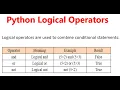 Logical Operators in Python Python Tutorial for Beginners in Hindi 19