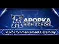 2026 Apopka High Graduation 2026