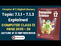 Class 12 Computer Science Chapter 7 Lecture 2 FBISE New Syllabus 2025-26