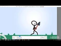 Stickman digging animation gif