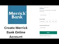 Merrick Bank Online Banking Sign Up Create Merrick Bank Online Account merrickbank com Register
