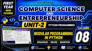 Modular programming in Python First year computer science Chapter 2 Lecture 8