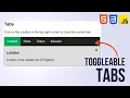 Create Tabs using CSS and JavaScript W3Schools HTML Tutorial to create Tabs CodeWithHarry