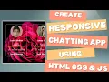 Build Real-Time Chat App HTML CSS JavaScript Tutorial Live Chat Project SSSAM Academy