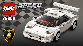 LEGO® Speed Champions Lamborghini Countach (76908)[262 pc] Building Instructions | Top Brick Builder