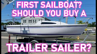 First Boat? Should You Buy A Trailer Sailer? – Ep 241 – Lady K Sailing