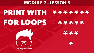 Module 7 - Lesson 8 Print lower triangle of symbol Learn Programming